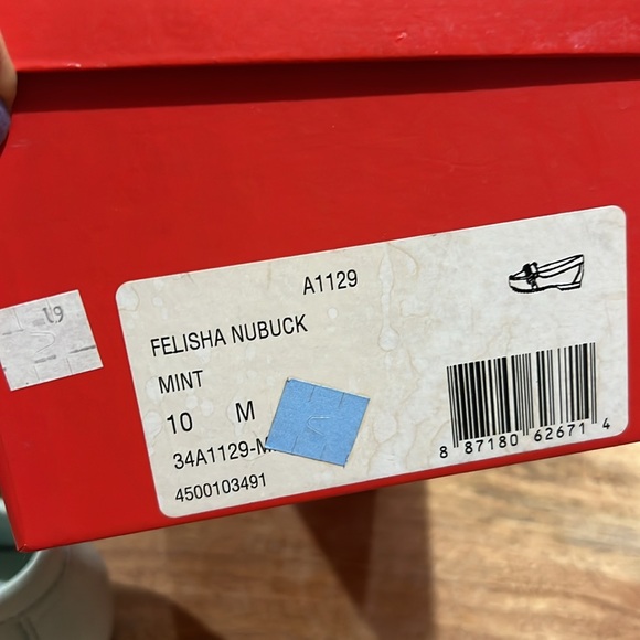 Coach Felisha Nubuck Chalk Flat Loafer Mint 10 - Picture 6 of 8